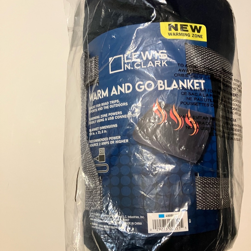 Warm and Go Blanket - Blue